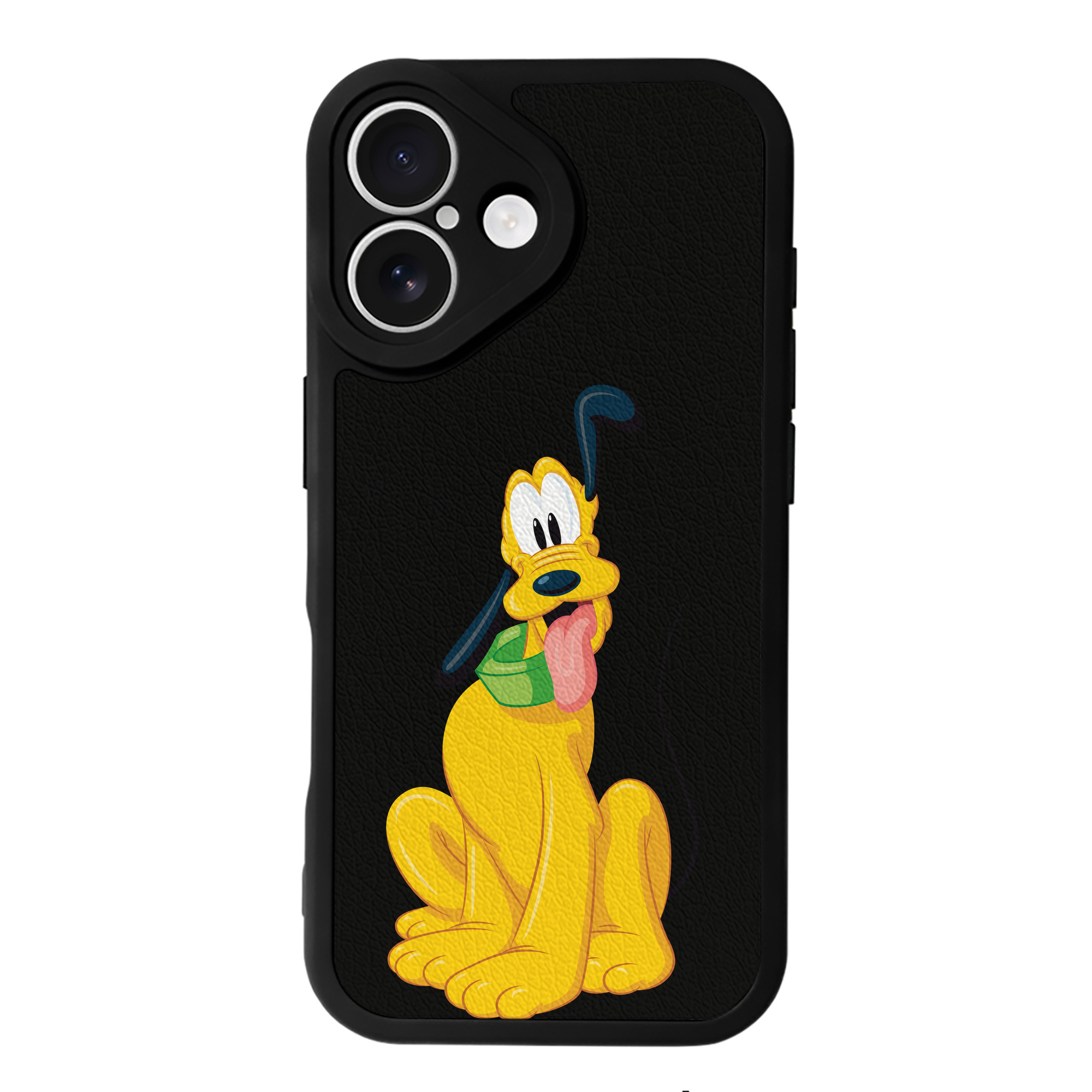 （画像用） ミッキーマウス Mickey Mouse 【iPhone 16シリーズ対応】シリコンスマホケース（レザー調） 材質：シリコン